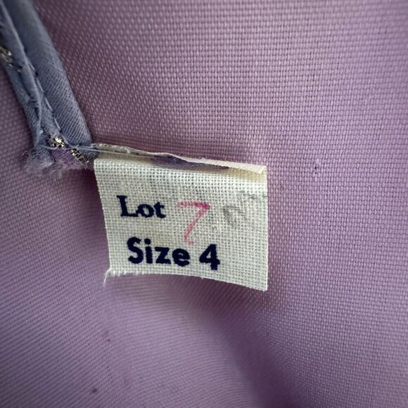 Vintage Enchanted Fairy Princess Metallic Striped Bow Gown Dress - Picture 13 of 14